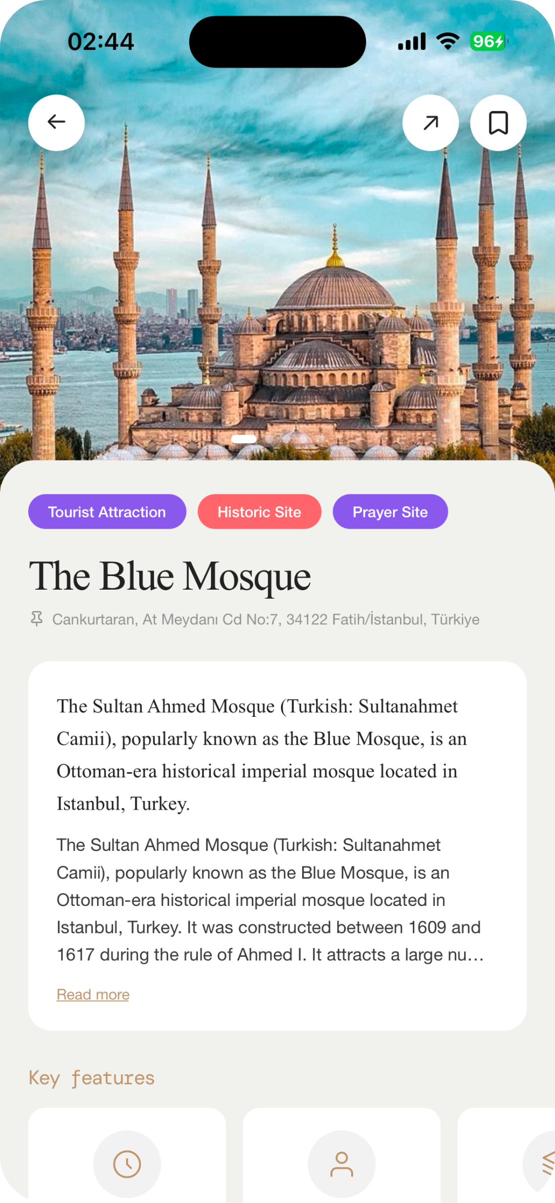 Hangi Cami — Mosque story screen